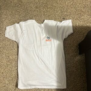 Reef large white orange and green shirt